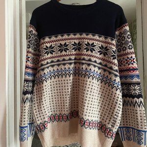 J-Crew Holiday Sweater - Large